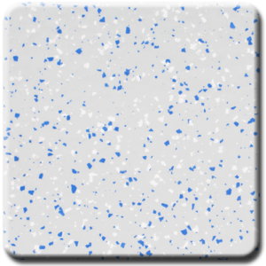 Epoxy flooring Premium Dark Blue White on Executive Grey garage floor coating color sample